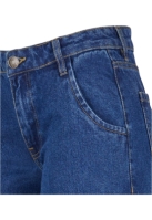 Ladies Mid Waist Cargo Denim Pants
