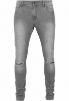 Slim Fit Knee Cut Denim Pants