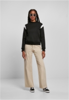 Ladies Inset College Crewneck