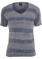 Fantasy Stripe Burnout V-Neck Tee