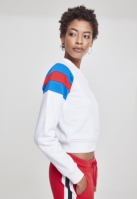 Ladies Sleeve Stripe Crew