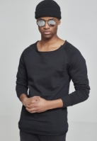 Long Open Edge Terry Crewneck