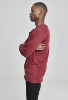 Long Open Edge Terry Crewneck