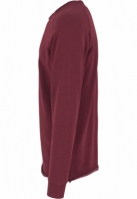 Long Open Edge Terry Crewneck