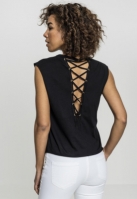 Ladies Jersey Lace Up Top