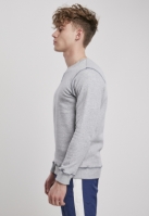 Organic Contrast Flatlock Stitched Crew