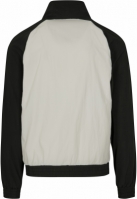 Crinkle Contrast Raglan Track Jacket