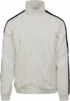 Striped Sleeve Crinkle Track Jacket