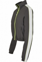Ladies Short Piped Track Jacket