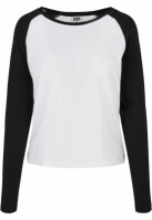 Ladies Contrast Raglan Longsleeve