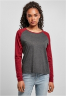 Ladies Contrast Raglan Longsleeve