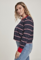 Ladies Short Yarn Dyed Skate Stripe LS