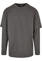 Oversized Shaped Double Layer LS Tee