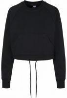 Ladies Oversized Short Raglan Crew