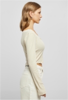 Ladies Short Rib Corsage Longsleeve
