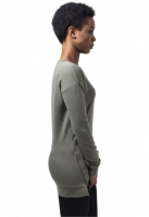 Ladies Burnout Front Zip Crew