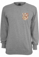 Contrast Pocket Crewneck