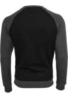 2-tone Raglan Crewneck