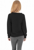 Ladies Stripe Quilt Raglan Crew