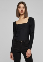 Ladies Rib Puffer Sleeve Body LS
