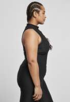 Ladies Sleeveless Rib Turtleneck Body