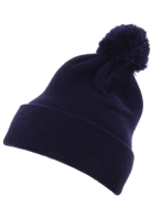 Cuffed Pom Pom Knit Beanie