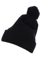 Cuffed Pom Pom Knit Beanie