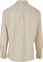 Cotton Linen Half Zip Shirt
