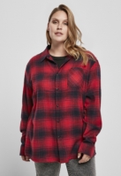 Oversized Checked Grunge Shirt