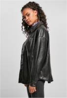 Ladies Faux Leather Overshirt