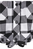 Ladies Short Oversized Check Shirt