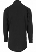 Side-Zip Long Checked Flanell Shirt