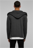 Long Hooded Open Edge Cardigan