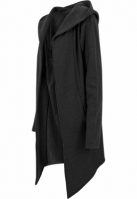 Long Hooded Open Edge Cardigan
