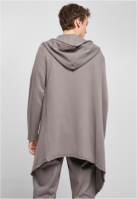 Long Hooded Open Edge Cardigan