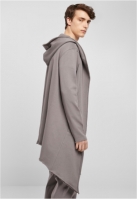 Long Hooded Open Edge Cardigan
