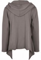 Long Hooded Open Edge Cardigan