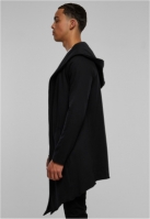 Long Hooded Open Edge Cardigan