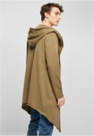 Long Hooded Open Edge Cardigan