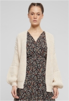 Cloud5ive Damen Grobstrick Cardigan mit Puffer