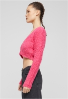 Ladies Cropped Feather Cardigan