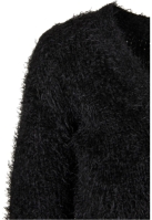 Ladies Cropped Feather Cardigan