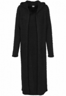 Ladies Hooded Feather Cardigan