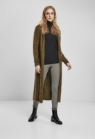 Ladies Hooded Feather Cardigan