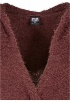 Ladies Hooded Feather Cardigan
