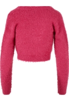 Ladies Tied Cropped Feather Cardigan