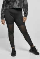 Ladies High Waist Transparent Tech Mesh Leggings