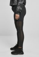 Ladies High Waist Transparent Tech Mesh Leggings