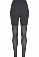 Ladies High Waist Transparent Tech Mesh Leggings