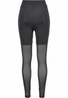 Ladies High Waist Transparent Tech Mesh Leggings